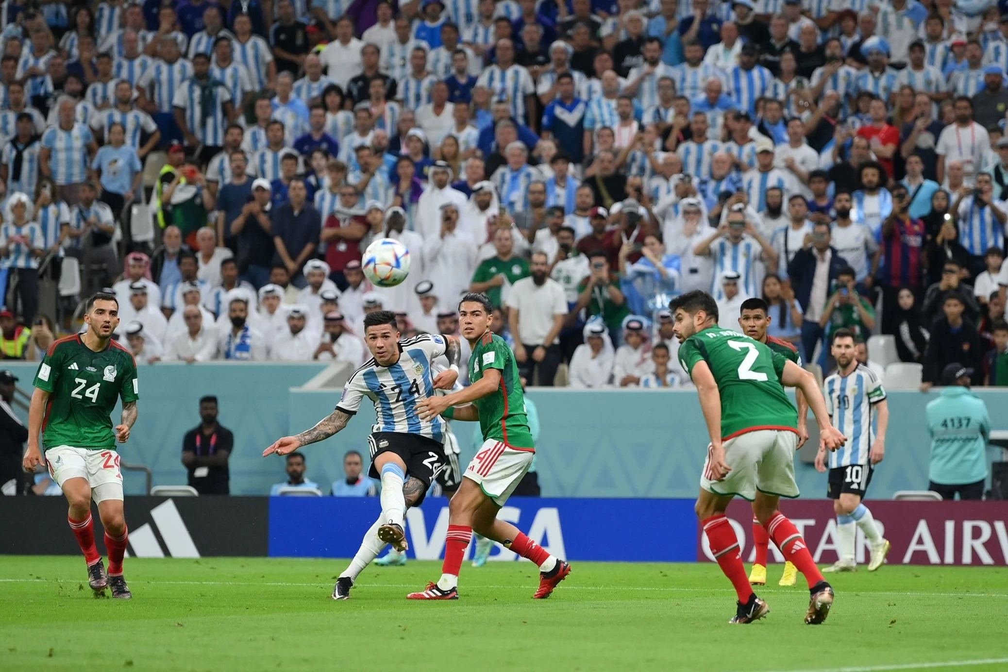 دیدار آرژانتین - مکزیک، کم شوت ترین بازی تاریخ جام جهانی
