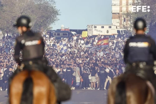جنون سانتیاگو برنابئو؛ جو وحشتناک هواداران رئال مادرید پیش از نبرد با بایرن مونیخ / عکس