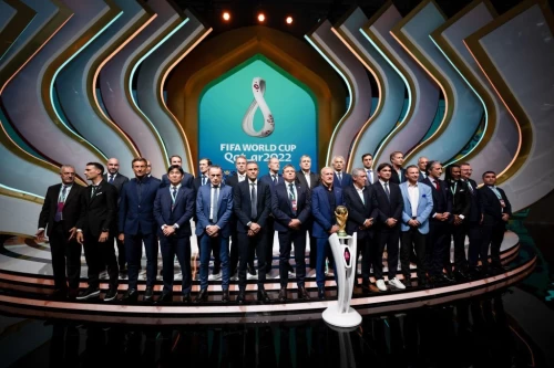 عکس یادگاری سرمربیان تیم های حاضر در جام جهانی 2022