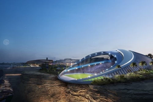 عجیب‌ترین استادیوم دنیا طراحی شد